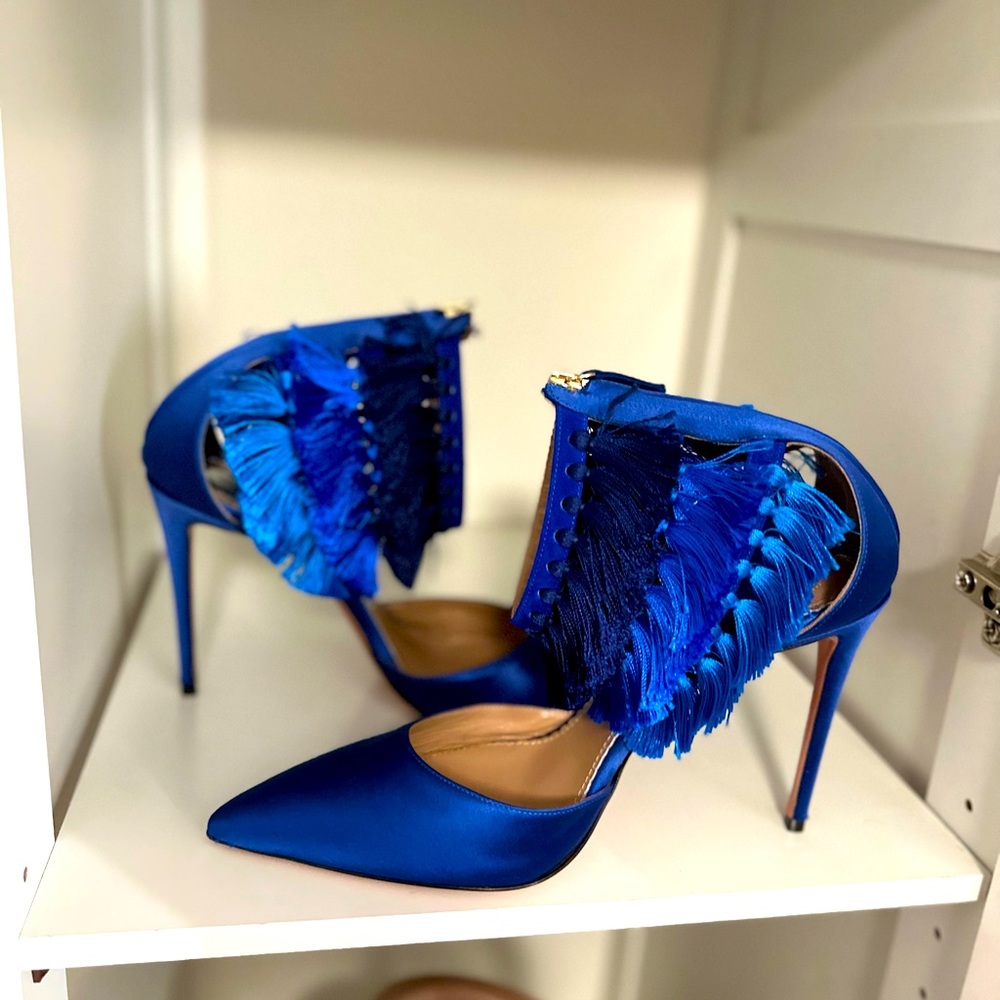 Aquazzura, Gucci, Versace, Ysl, MCM
